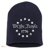 We The People Shirt 1776 Betsy Ross Flag Independence Day Short Acrylic Beanie thumb 0