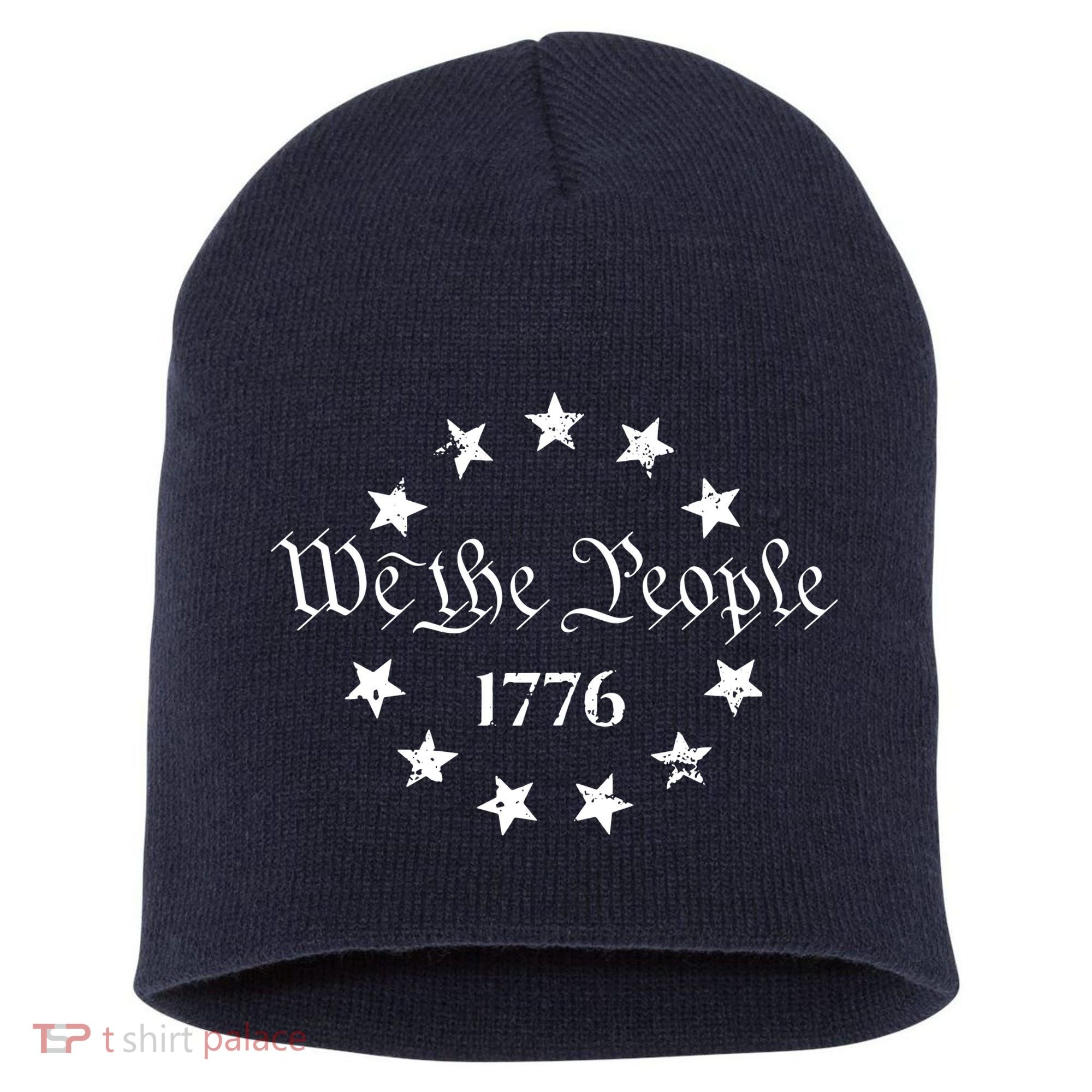 We The People Shirt 1776 Betsy Ross Flag Independence Day Short Acrylic Beanie