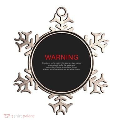 Warning Trained Professional Funny Jackass Stunts Disclaimer Ornament