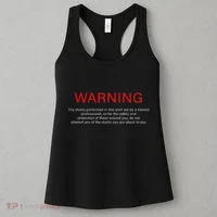 Warning Trained Professional Funny Jackass Stunts Disclaimer Women's Tank Top thumb 3