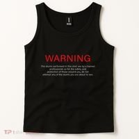 Warning Trained Professional Funny Jackass Stunts Disclaimer Tank Top thumb 2