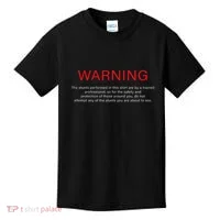 Warning Trained Professional Funny Jackass Stunts Disclaimer Kids T-Shirt thumb 0