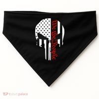 We The People Skull Patriotic Freedom USA-Made Doggie Bandana thumb 0