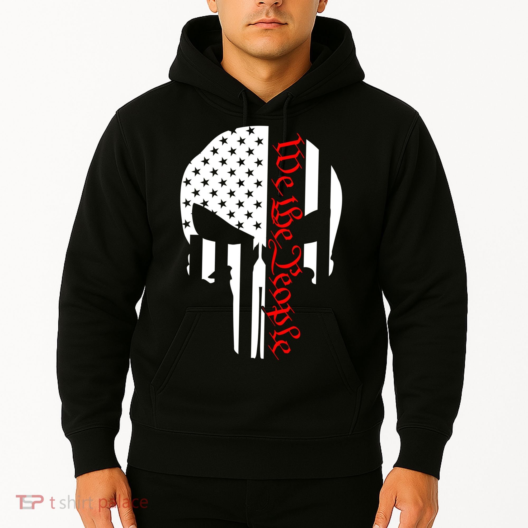 We The People Skull Patriotic Freedom Hoodie