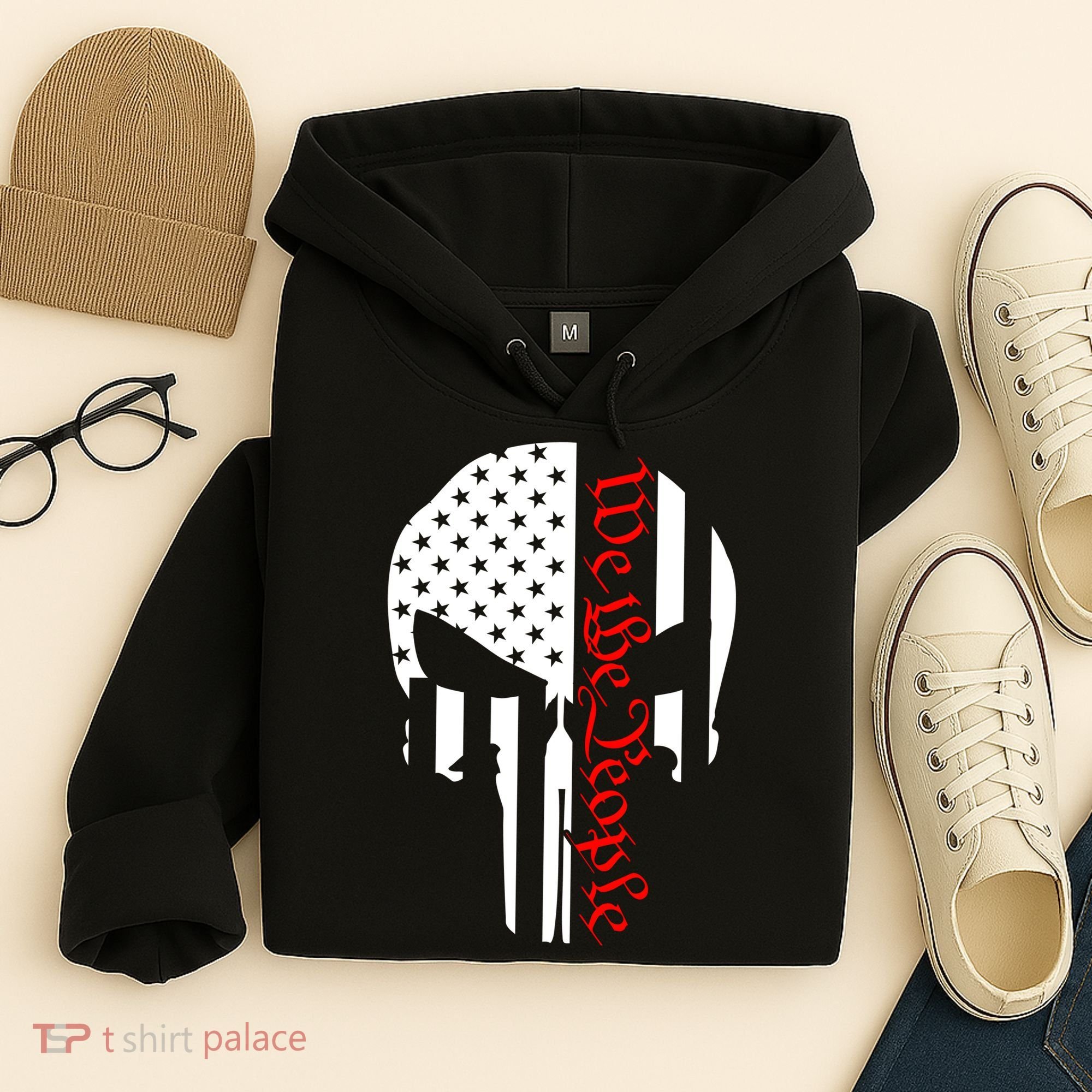 We The People Skull Patriotic Freedom Hoodie