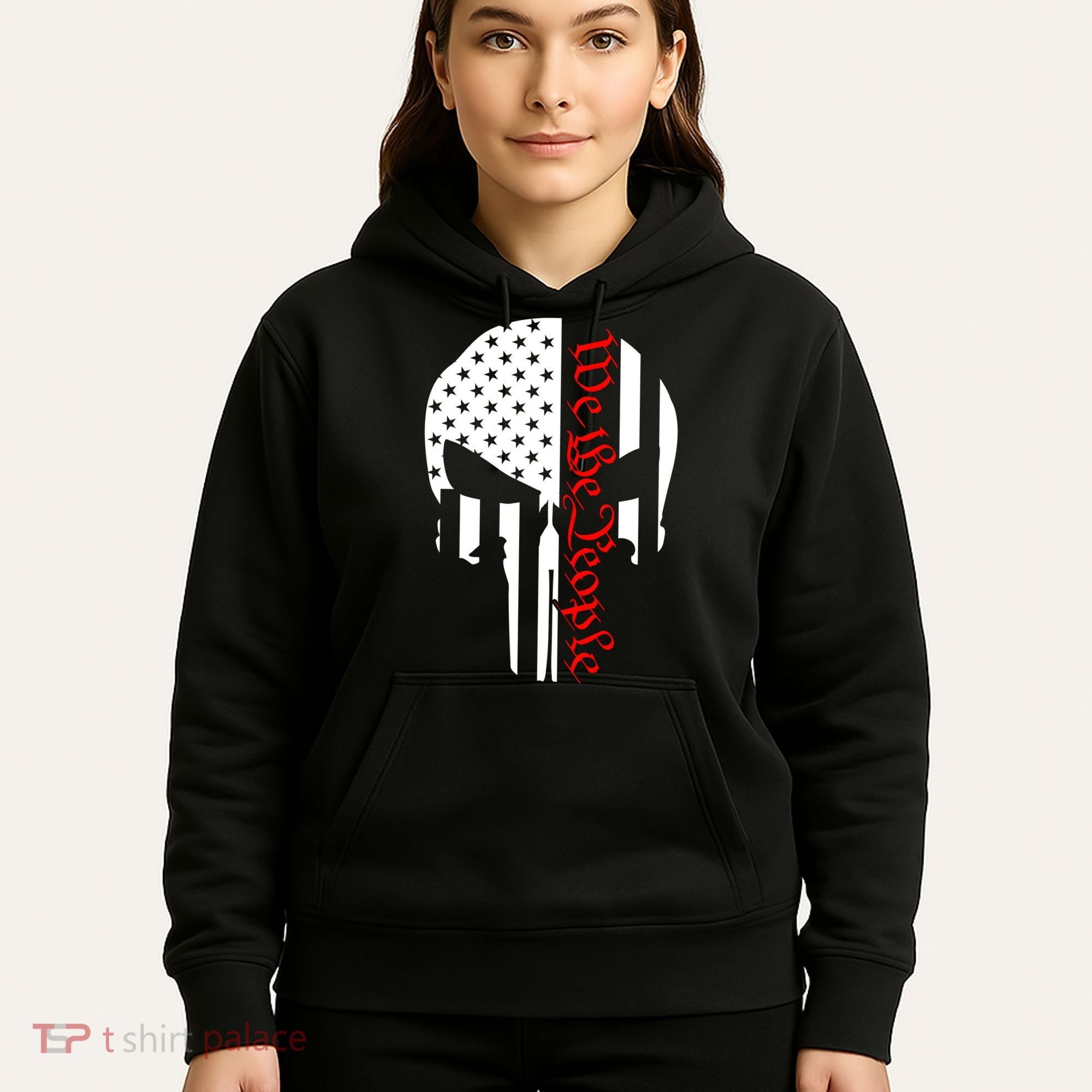 We The People Skull Patriotic Freedom Hoodie