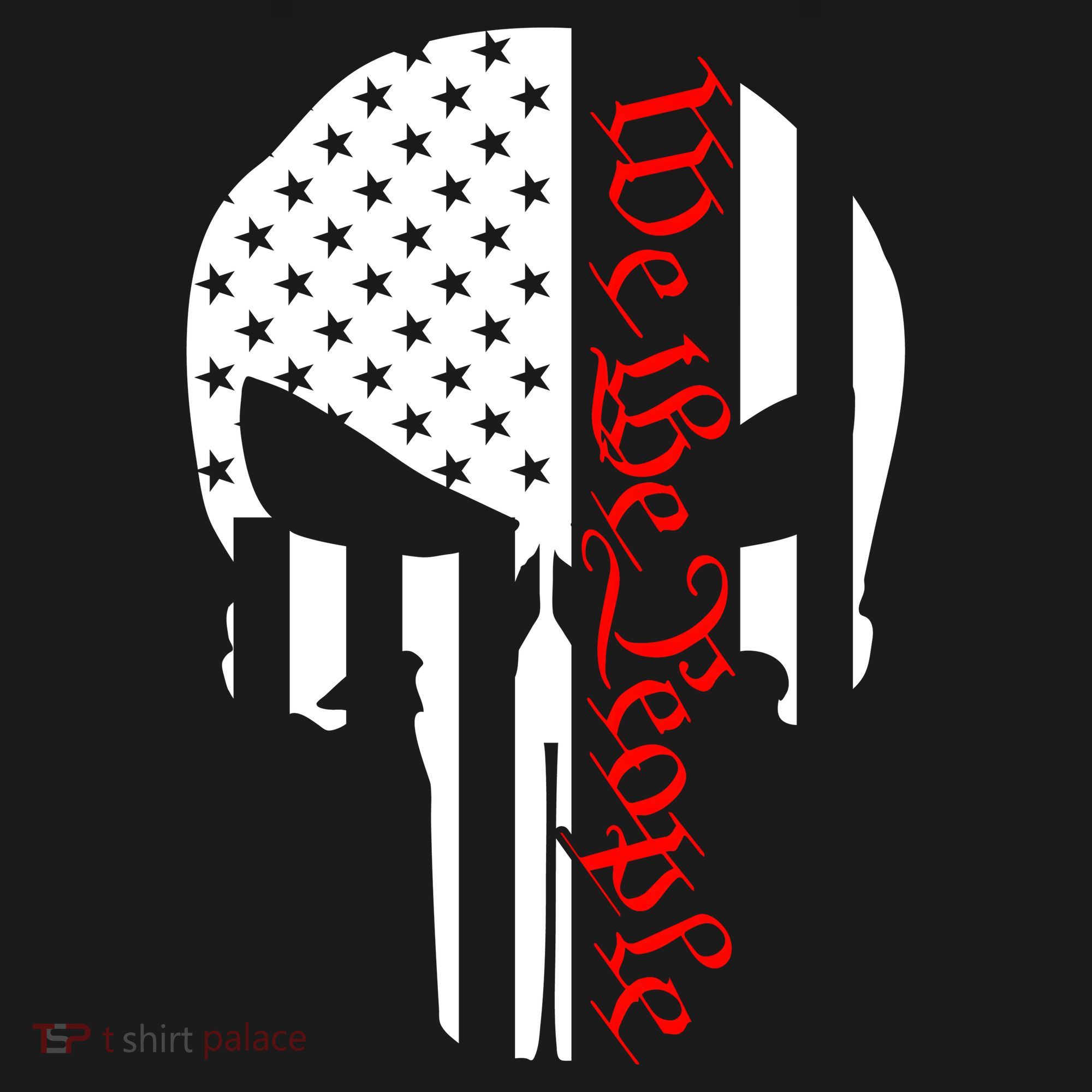 We The People Skull Patriotic Freedom Long Sleeve Shirt