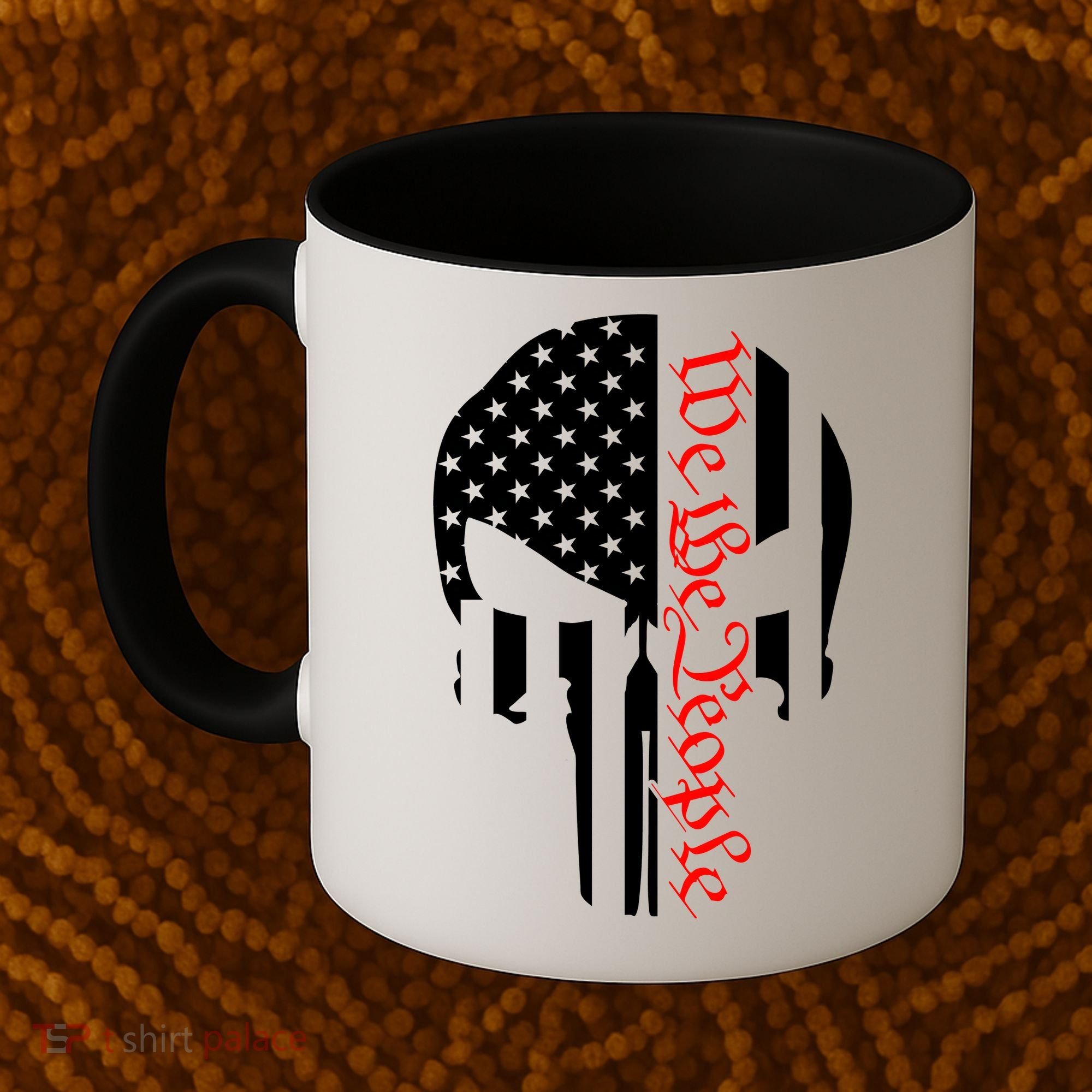 We The People Skull Patriotic Freedom Coffee Mug
