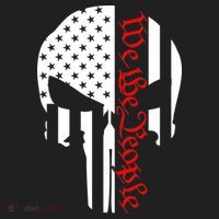 We The People Skull Patriotic Freedom Beanie thumb 2