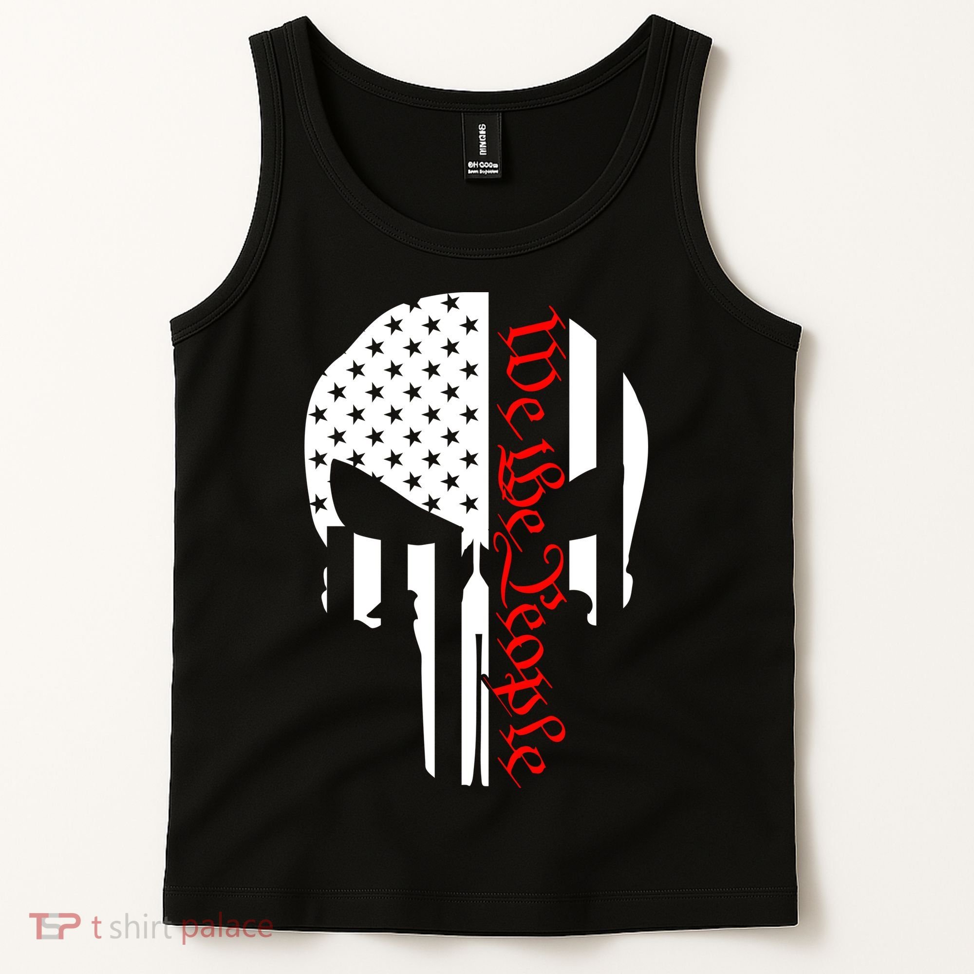 We The People Skull Patriotic Freedom Tank Top