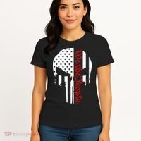 We The People Skull Patriotic Freedom Women's T-Shirt thumb 4