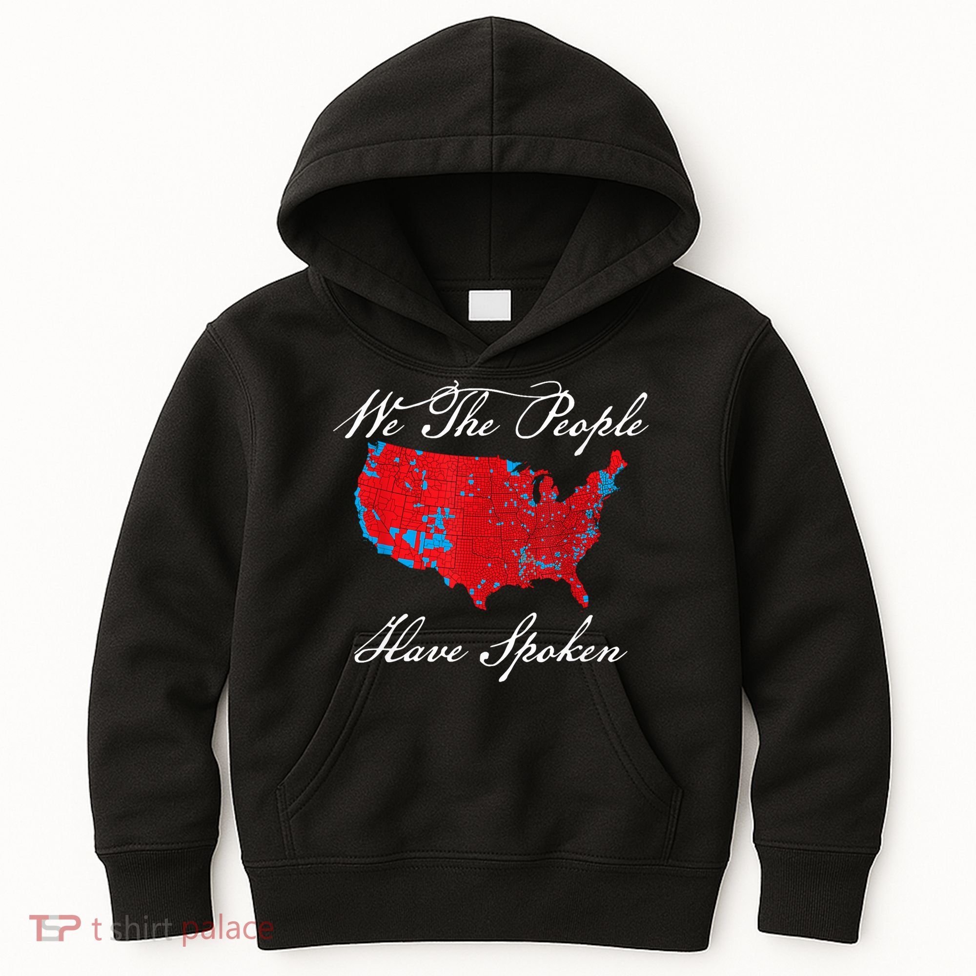 We The People Have Spoken Map Of 2024 Election Results Kids Hoodie