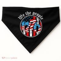 We The People 1776 Patriotic USA Americanism USA-Made Doggie Bandana thumb 0