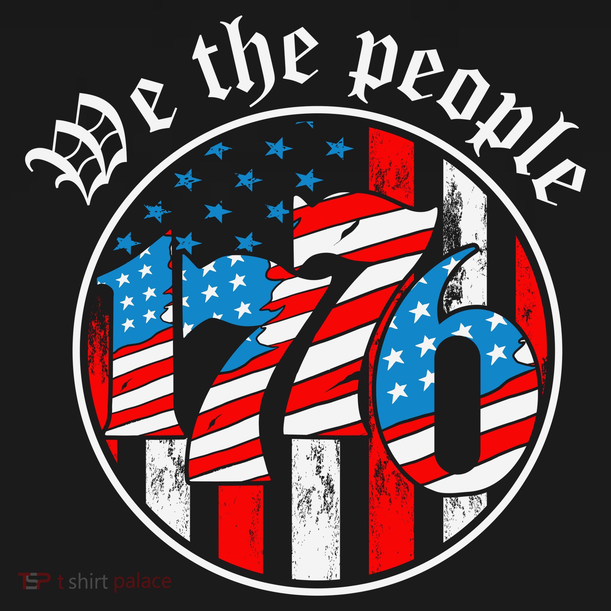 We The People 1776 Patriotic USA Americanism Mousepad