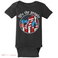We The People 1776 Patriotic USA Americanism Baby Bodysuit thumb 0