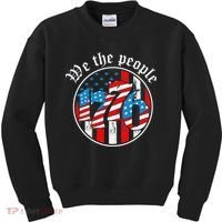 We The People 1776 Patriotic USA Americanism Kids Sweatshirt thumb 0