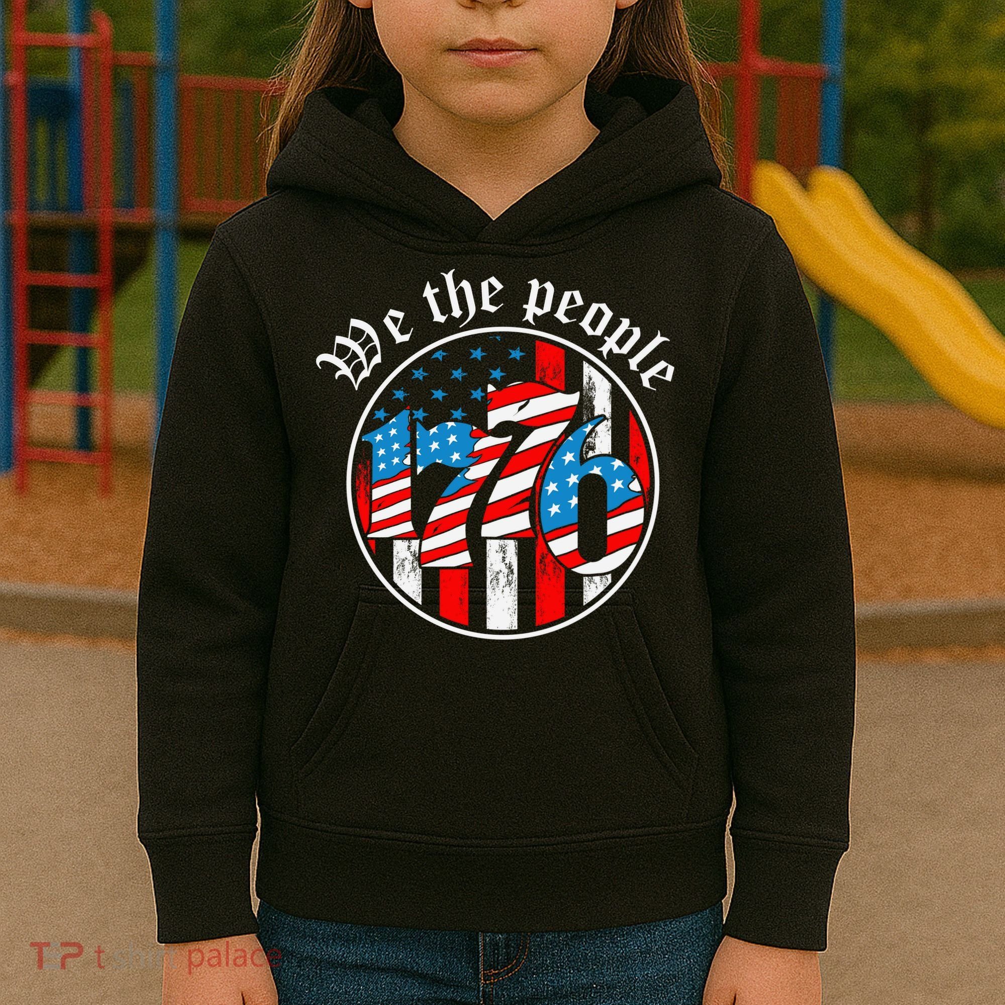 We The People 1776 Patriotic USA Americanism Kids Hoodie