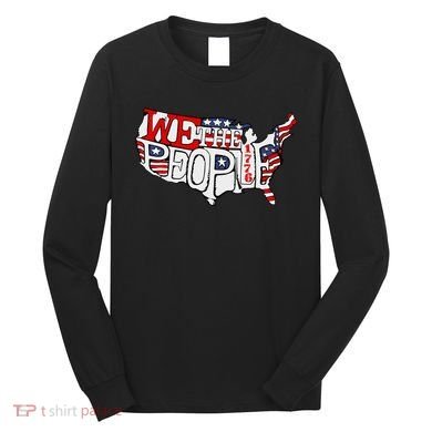 We The People Usa 1776 Map Long Sleeve Shirt