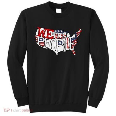 We The People Usa 1776 Map Sweatshirt