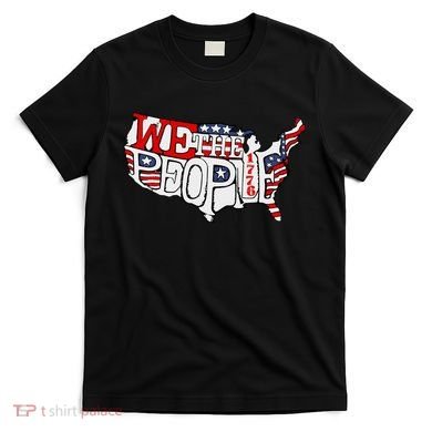 We The People Usa 1776 Map T-Shirt