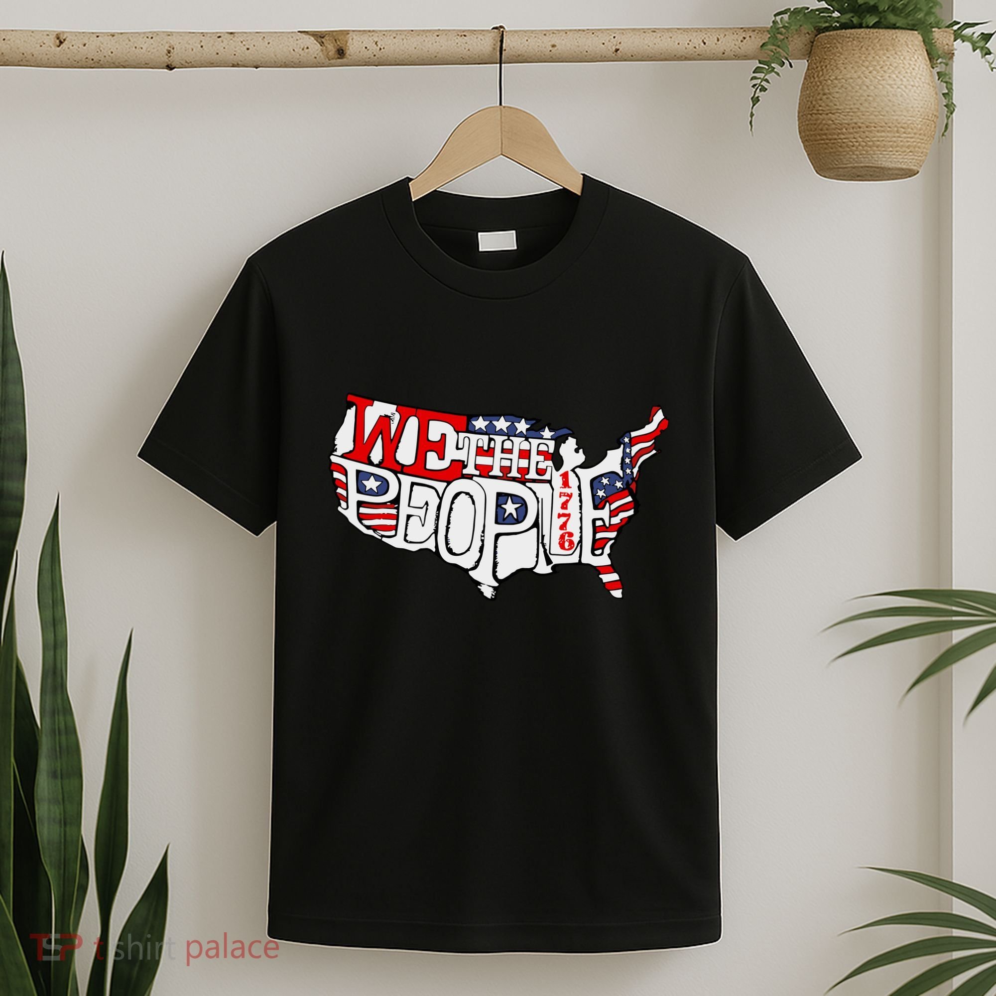We The People Usa 1776 Map T-Shirt