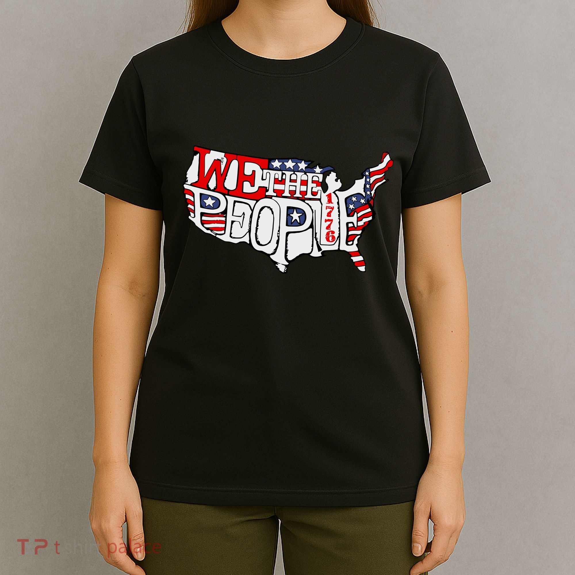We The People Usa 1776 Map T-Shirt
