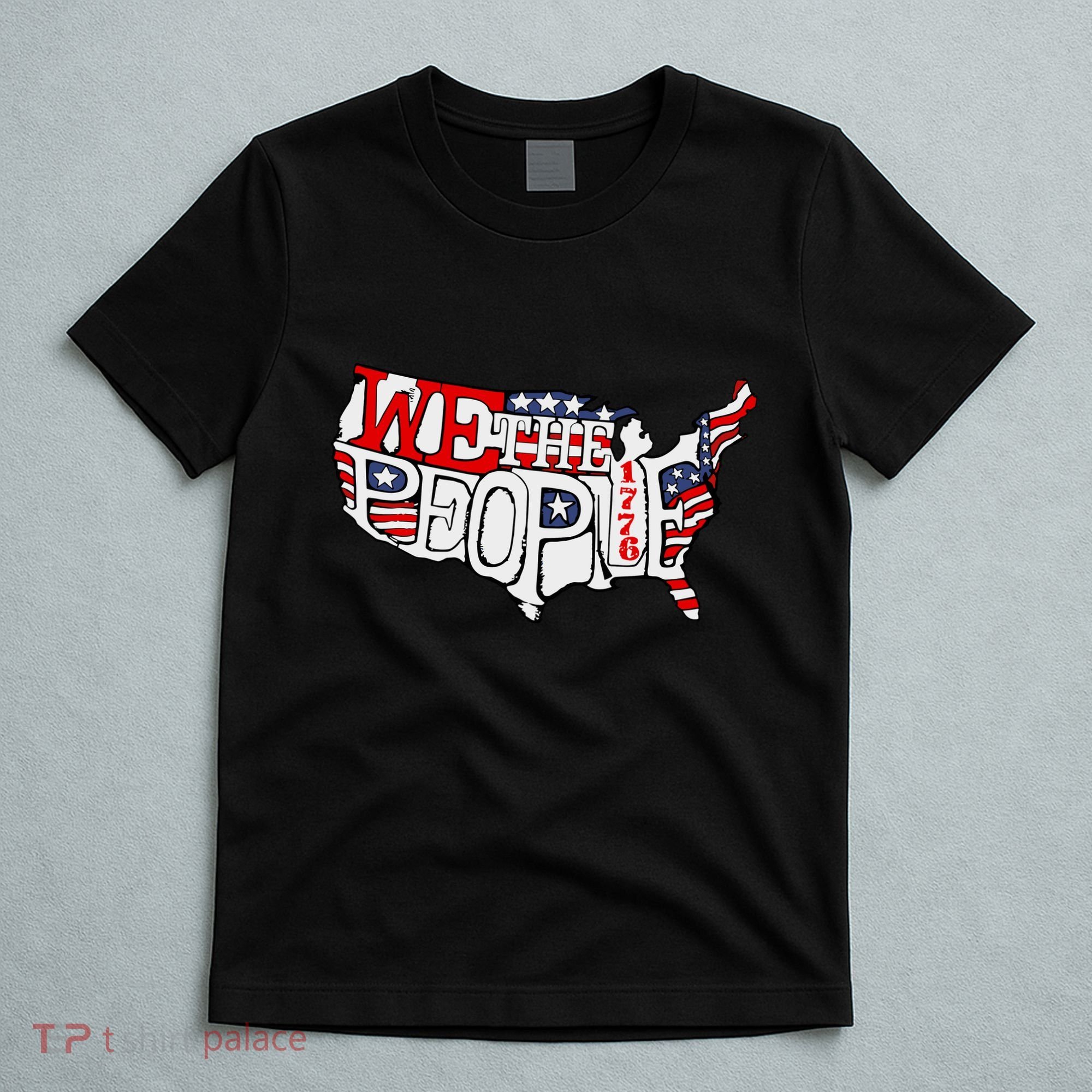We The People Usa 1776 Map T-Shirt