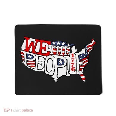We The People Usa 1776 Map Mousepad