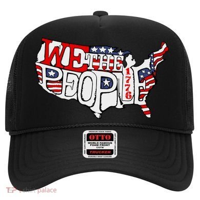 We The People Usa 1776 Map Hat