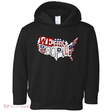 We The People Usa 1776 Map Toddler Hoodie
