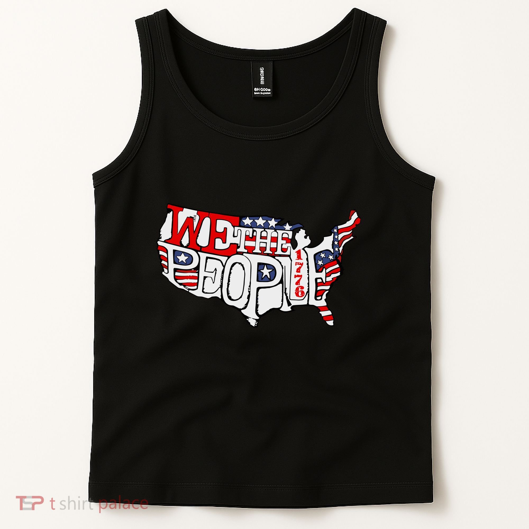 We The People Usa 1776 Map Tank Top