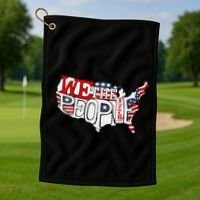 We The People Usa 1776 Map Golf Towel thumb 1