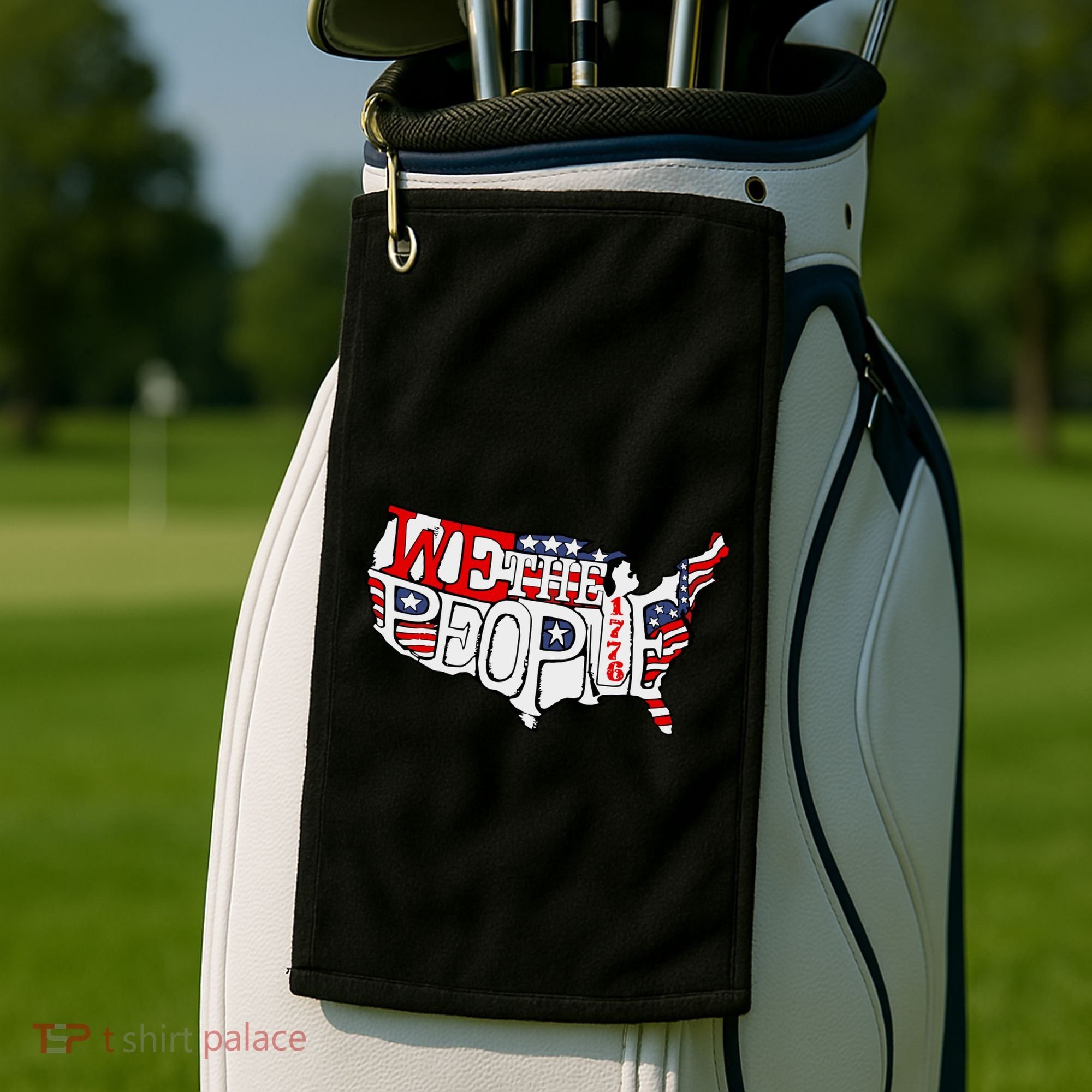 We The People Usa 1776 Map Golf Towel