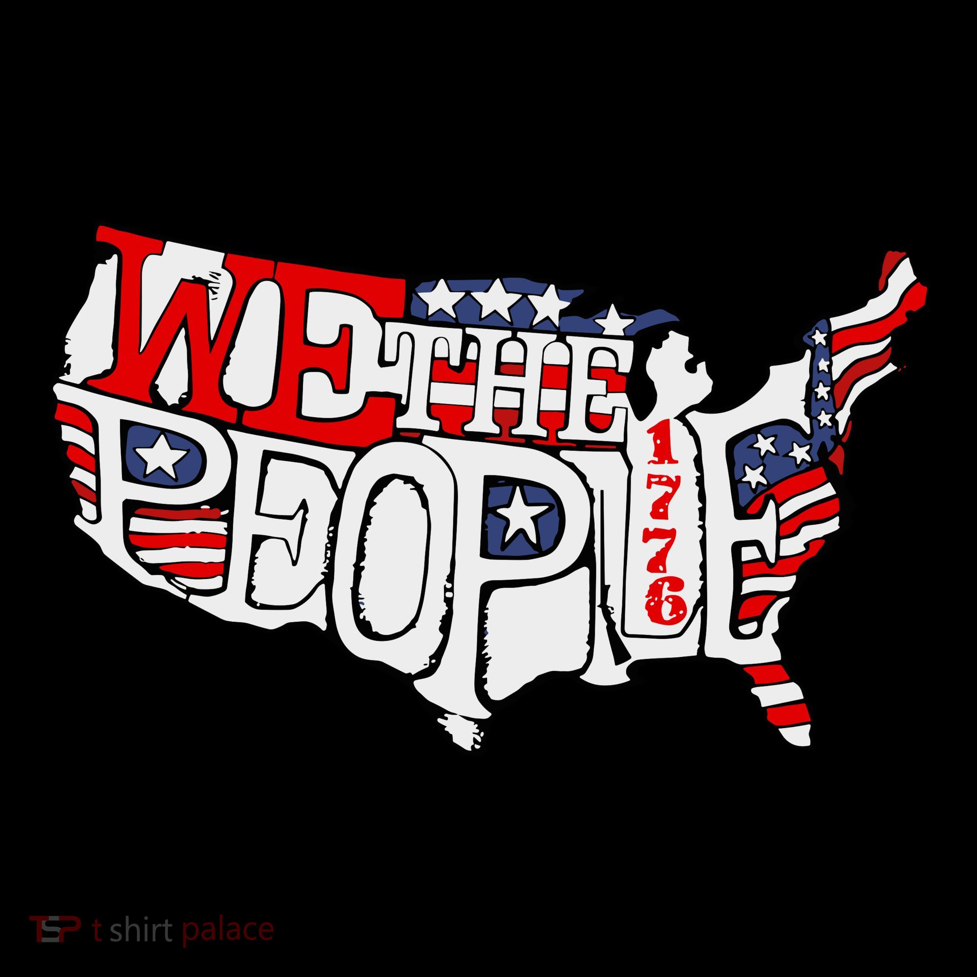 We The People Usa 1776 Map Women's T-Shirt