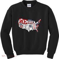 We The People Usa 1776 Map Kids Sweatshirt thumb 0
