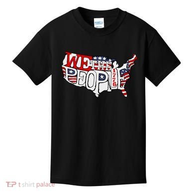 We The People Usa 1776 Map Kids T-Shirt