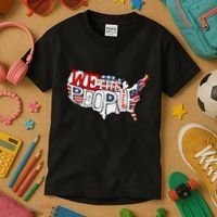 We The People Usa 1776 Map Kids T-Shirt thumb 3
