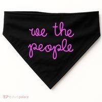 We The People Nicolle Wallace Pink Imprint USA-Made Doggie Bandana thumb 0