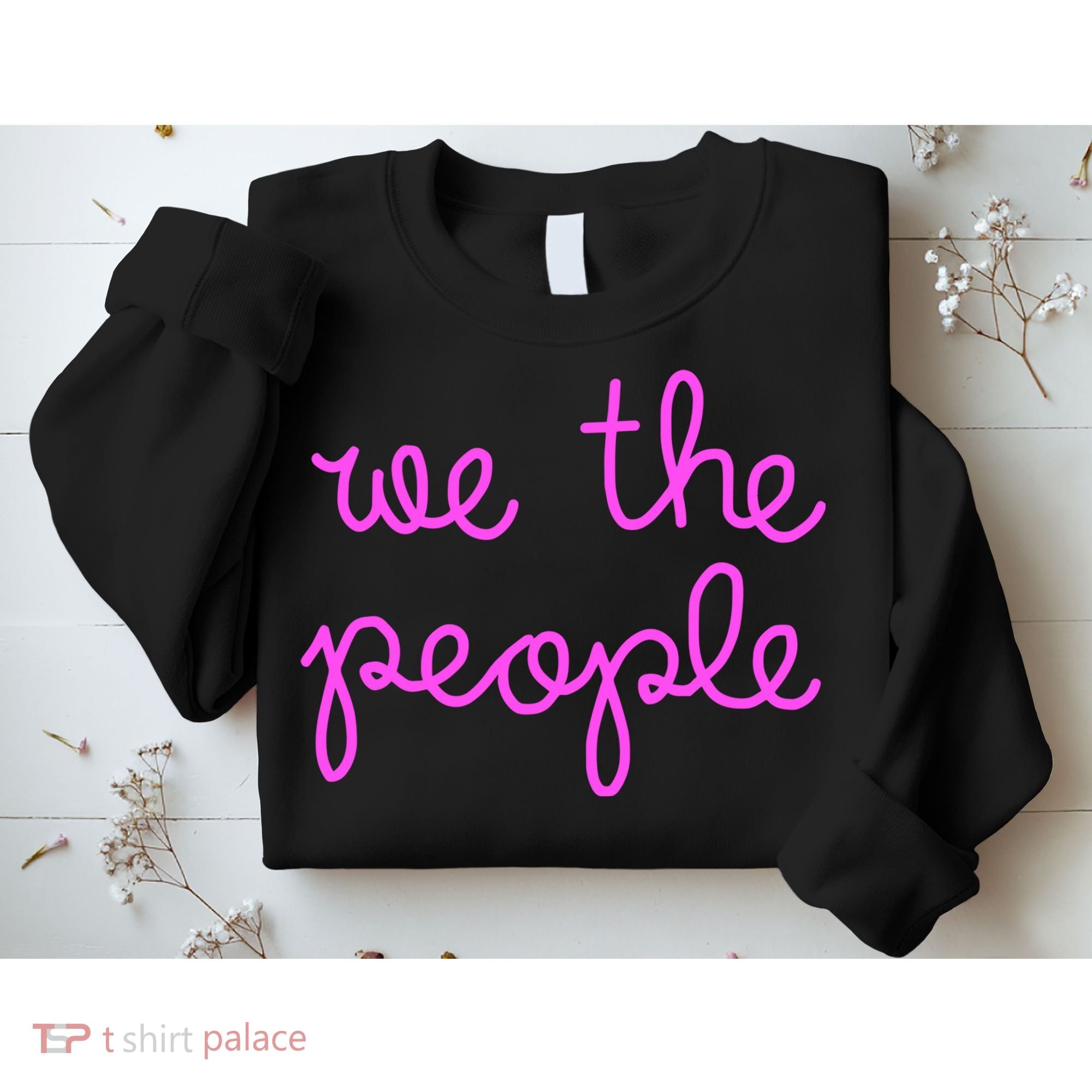 We The People Nicolle Wallace Pink Imprint Sweatshirt