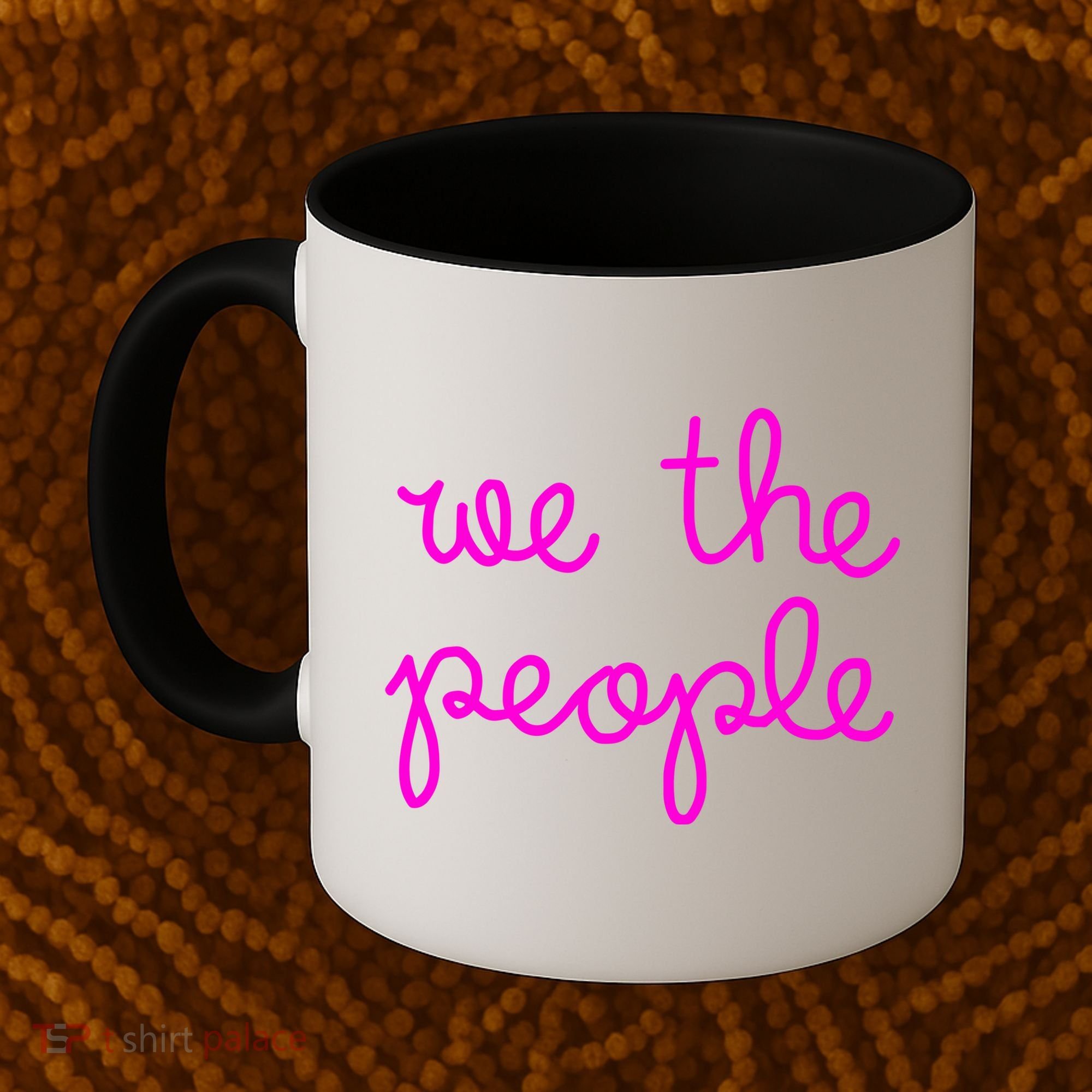 We The People Nicolle Wallace Pink Imprint Coffee Mug