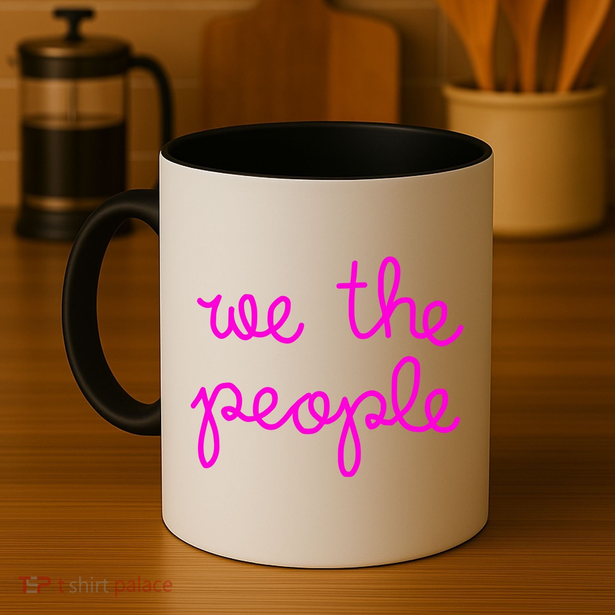 We The People Nicolle Wallace Pink Imprint Coffee Mug