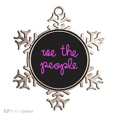 We The People Nicolle Wallace Pink Imprint Ornament