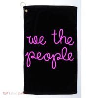 We The People Nicolle Wallace Pink Imprint Golf Towel thumb 0
