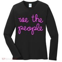 We The People Nicolle Wallace Pink Imprint Women's Long Sleeve Shirt thumb 0