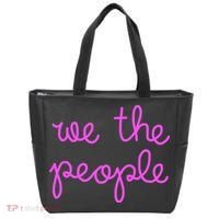 We The People Nicolle Wallace Pink Imprint Tote Bag thumb 0