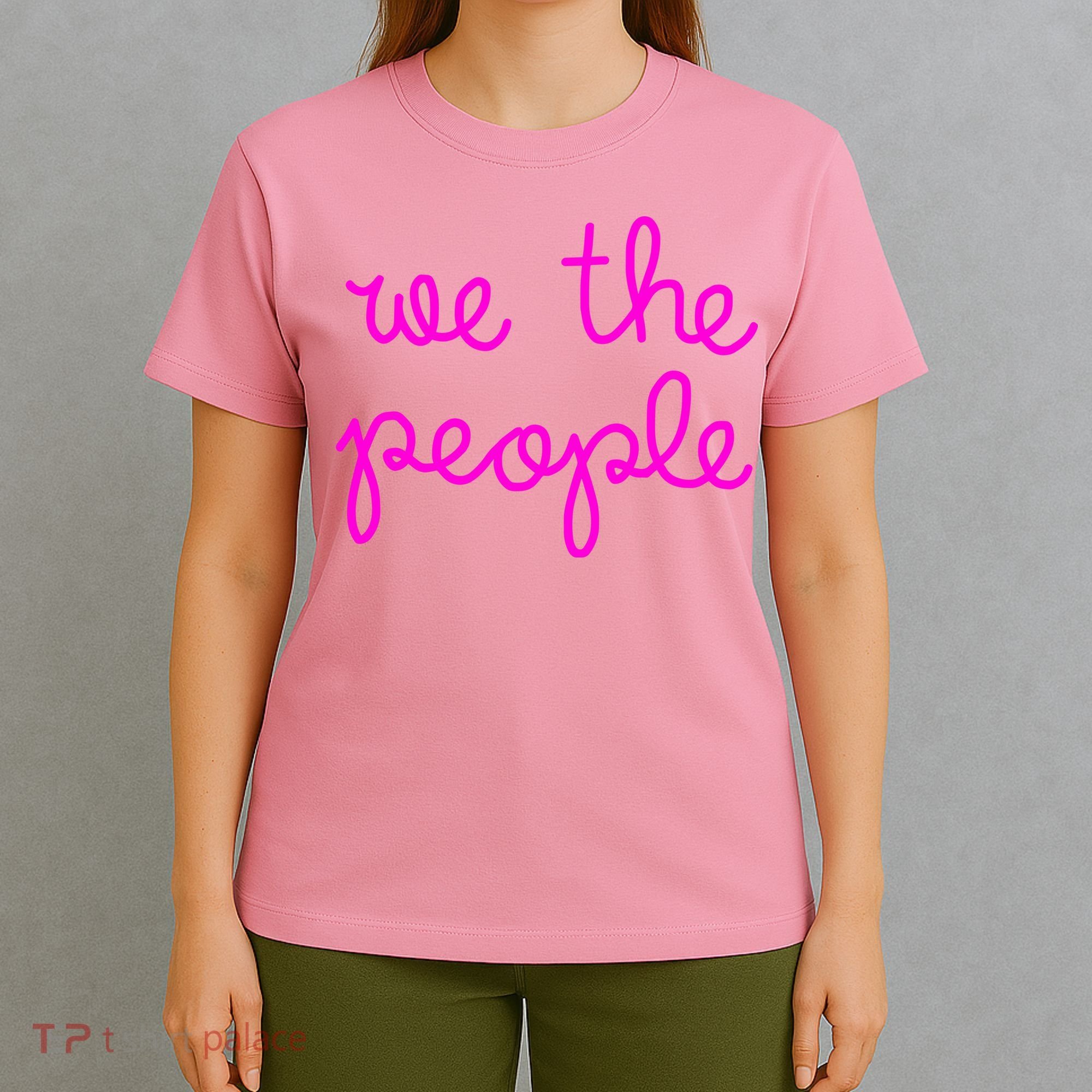 We The People Nicolle Wallace Pink Imprint T-Shirt