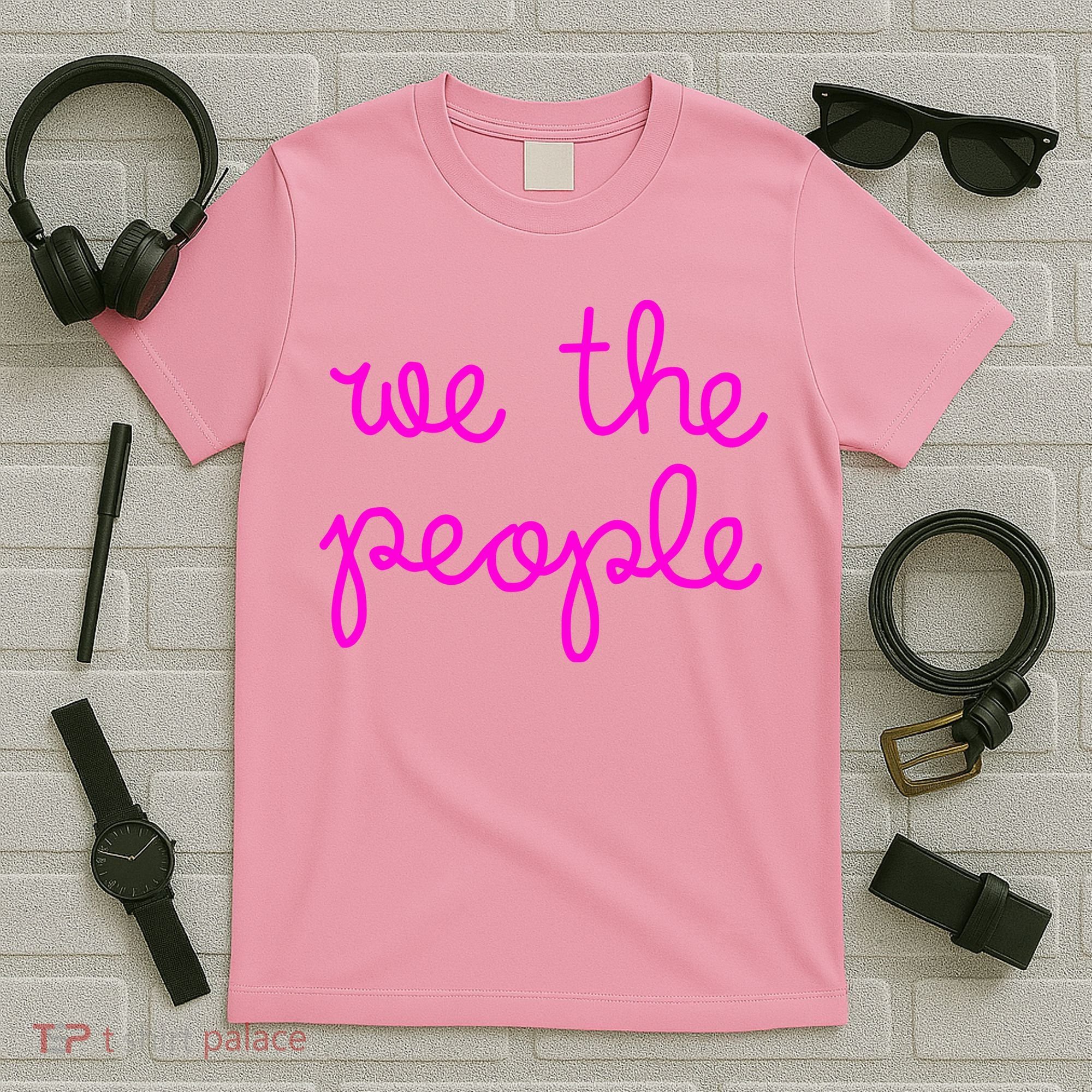 We The People Nicolle Wallace Pink Imprint T-Shirt