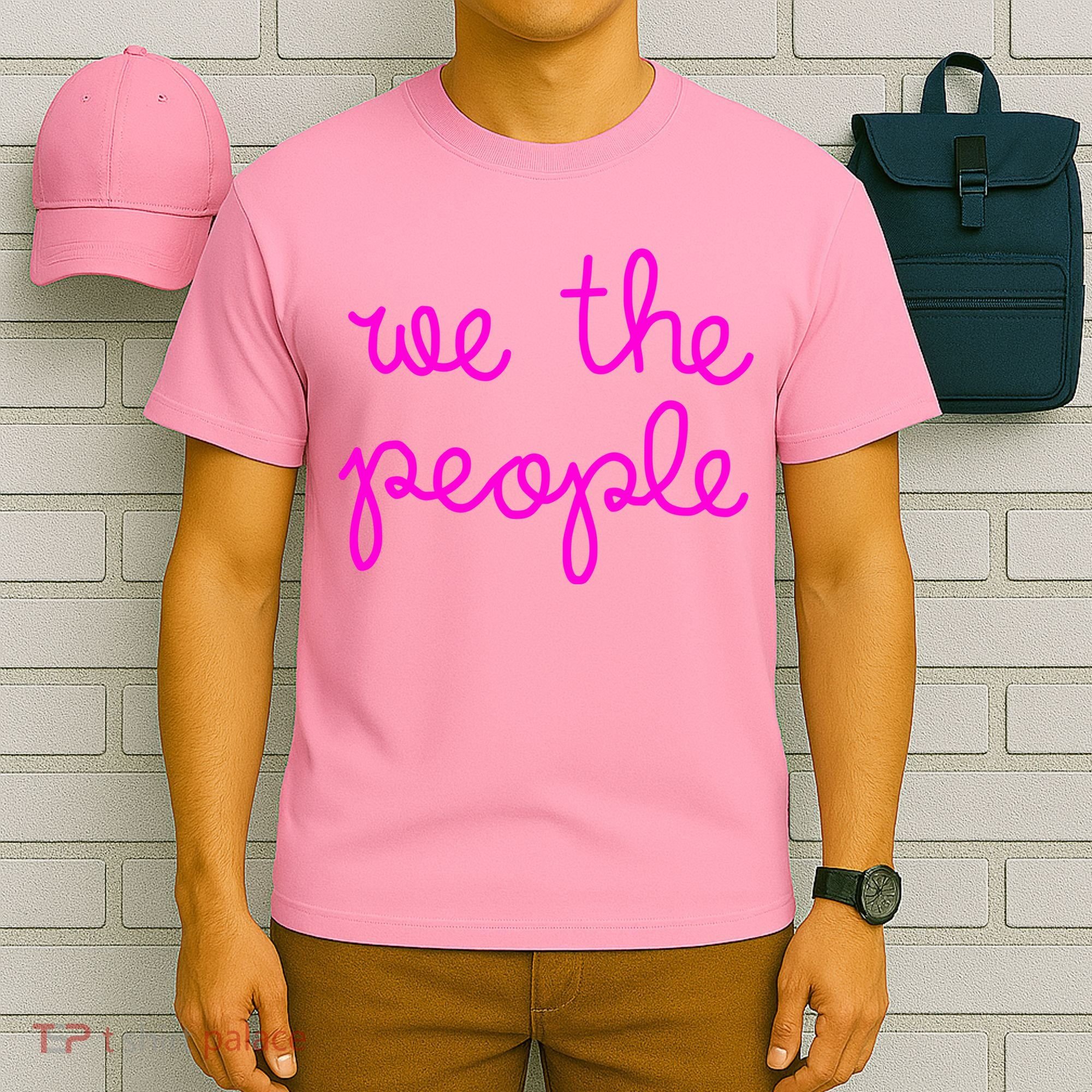 We The People Nicolle Wallace Pink Imprint T-Shirt