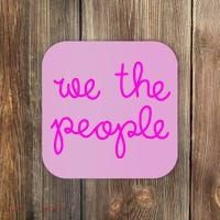 We The People Nicolle Wallace Pink Imprint Coaster thumb 0