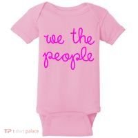 We The People Nicolle Wallace Pink Imprint Baby Bodysuit thumb 0